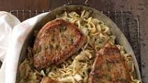 Pork Chops with Creamy Mustard Noodles Pork Chops with Creamy Mustard Noodles