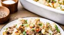 Loaded Cauliflower Ground Beef Casserole (Paleo-Friendly) Loaded Cauliflower Ground Beef Casserole (Paleo-Friendly)