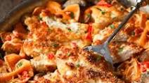 Louisiana Chicken Pasta – Parmesan Crusted Chicken in a Spicy New Orleans Sauce Louisiana Chicken Pasta – Parmesan Crusted Chicken in a Spicy New Orleans Sauce