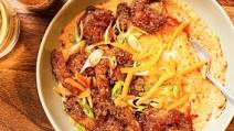 Fried Cajun Shrimp and Pimento Cheese Grits Recipe Fried Cajun Shrimp and Pimento Cheese Grits Recipe
