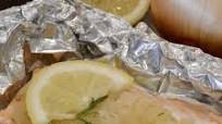 Salmon with Caramelized Onions, Lemon, and Dill Salmon with Caramelized Onions, Lemon, and Dill