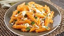Red Pepper & Almond Pesto Penne Red Pepper & Almond Pesto Penne