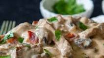 Pork Stroganoff Recipe with Sour Cream and Mushrooms Pork Stroganoff Recipe with Sour Cream and Mushrooms