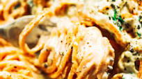 Creamy Carrot Noodles With Cashew Alfredo Creamy Carrot Noodles With Cashew Alfredo