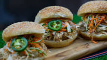 Slow-Cooker Korean Barbecue Chicken Sandwiches Recipe Slow-Cooker Korean Barbecue Chicken Sandwiches Recipe