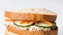 Low FODMAP Spicy Salmon Salad Sandwich Low FODMAP Spicy Salmon Salad Sandwich