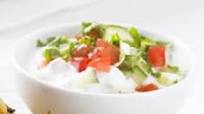 Tomato & cucumber raita Tomato & cucumber raita