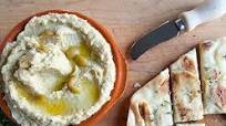 Green Olive Hummus and Rosemary Naan Green Olive Hummus and Rosemary Naan