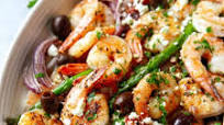 Sheet-Pan Mediterranean Shrimp Sheet-Pan Mediterranean Shrimp