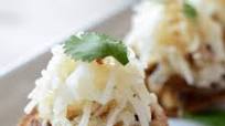 Chicken Cheddar Tostadas with Apple Jicama Slaw Chicken Cheddar Tostadas with Apple Jicama Slaw