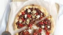 Turkish pizza with spiced pomegranate beef & feta Turkish pizza with spiced pomegranate beef & feta