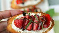 Strawberry Balsamic Bruschetta - Emily Bites Strawberry Balsamic Bruschetta - Emily Bites