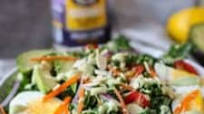 Kale Salad with Avocado Caesar Dressing Kale Salad with Avocado Caesar Dressing