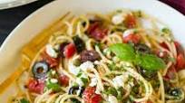 Garlicky Greek Spaghett Garlicky Greek Spaghett