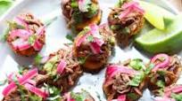 Fried Plantain and Barbacoa Beef Sliders Fried Plantain and Barbacoa Beef Sliders