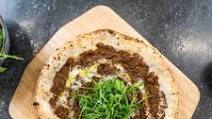 Ottolenghi-inspired Mushroom Ragu “Mince” Pizza with Cashew Cream and Arugula Ottolenghi-inspired Mushroom Ragu “Mince” Pizza with Cashew Cream and Arugula