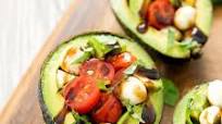 Caprese Stuffed Avocados Caprese Stuffed Avocados