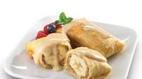 Chimichangas con salsa de café-vainilla Chimichangas con salsa de café-vainilla