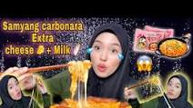 MUKBANG SAMYANG CARBONARA EXTRA CHEESE + MILK ASMR MUKBANG SAMYANG CARBONARA EXTRA CHEESE + MILK ASMR
