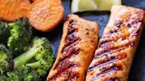 Crispy-Skinned Grilled Salmon Crispy-Skinned Grilled Salmon