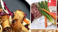 Wagyu Beef Lumpia with Asian-Style Slaw & Sweet Chili Sauce Wagyu Beef Lumpia with Asian-Style Slaw & Sweet Chili Sauce