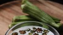 bhindi tambuli recipe | bhindi raita recipe | okra raita bhindi tambuli recipe | bhindi raita recipe | okra raita
