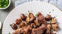 Air Fryer Steak Bites & Mushrooms Air Fryer Steak Bites & Mushrooms