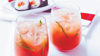 Vodka, guava and ginger cocktail Vodka, guava and ginger cocktail