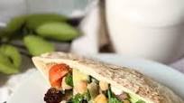 Chickpea Pita Wrap with Hummus Chickpea Pita Wrap with Hummus