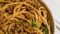 Mongolian Ground Beef with Noodles Mongolian Ground Beef with Noodles