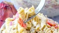 Caesar Basil Pasta Salad (+Video) Caesar Basil Pasta Salad (+Video)
