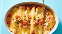 Nacho Cheese Enchiladas with Beans & Fresh Salsa Nacho Cheese Enchiladas with Beans & Fresh Salsa
