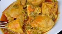 Pollo guisado a la jardinera Pollo guisado a la jardinera