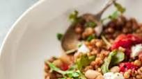 Wheat Berry Salad with Charred Tomato Wheat Berry Salad with Charred Tomato