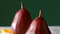 Poached Pears with Orange Cream Poached Pears with Orange Cream