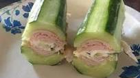 Recipe of Quick Cream cheese cucumber boat Recipe of Quick Cream cheese cucumber boat