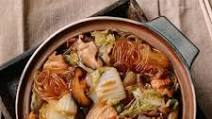 Braised Glass Noodles with Pork & Napa Cabbage Braised Glass Noodles with Pork & Napa Cabbage
