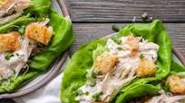 chicken caesar lettuce wraps chicken caesar lettuce wraps