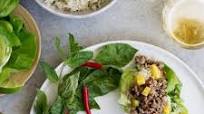 Thai Pork Lettuce Wraps with Coconut Fried Rice Thai Pork Lettuce Wraps with Coconut Fried Rice