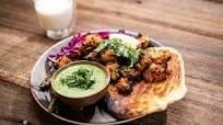 Tandoori Chicken with Flame Grilled Naan and Smoked Lassi Tandoori Chicken with Flame Grilled Naan and Smoked Lassi