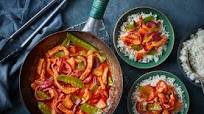 Sweet and sour pork stir-fry Sweet and sour pork stir-fry