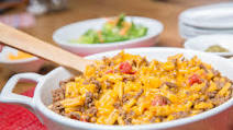 Cheddar Macaroni Ground Beef Casserole Cheddar Macaroni Ground Beef Casserole