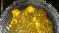 Palak paneer in red gravy Palak paneer in red gravy