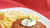 Potato Cakes with Chives & Sour Cream Potato Cakes with Chives & Sour Cream