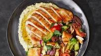 Grilled Chicken with Banana Pepper Dip and Fattoush Grilled Chicken with Banana Pepper Dip and Fattoush