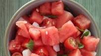 Watermelon Tomato Mozzarella Basil & Mint Salad Watermelon Tomato Mozzarella Basil & Mint Salad