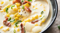 Corn Chowder with Bacon Corn Chowder with Bacon