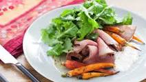 Roast Beef with Horseradish Sour Cream & Heirloom Carrots Roast Beef with Horseradish Sour Cream & Heirloom Carrots