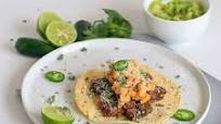 Vegetarian Baked Tostadas with Mexican Street Corn Vegetarian Baked Tostadas with Mexican Street Corn