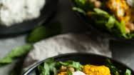 Tandoori Cauliflower Chickpea Bowls with Creamy Cashew Raita Tandoori Cauliflower Chickpea Bowls with Creamy Cashew Raita